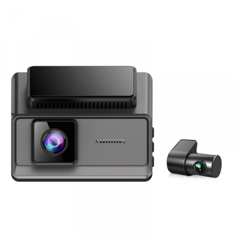 Camera Auto de Bord 2K, DVR 1440P, Ecran LCD 3.16 Inch, Dashcam FHD, Parking Monitor, 140°, Wi-Fi, Night Vision, G-Senzor + Camera Spate Full HD, 1080P, Alimentare Directa la Panoul de Sigurante (ACC) [3]