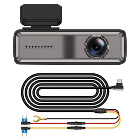 Auto - Camera Auto DVR, 1080P, DashCam Full HD, Discreta, Compacta, G-Senzor, Parking Monitor, 160°, Wi-Fi, Night Vision, Inregistrare in Bucla, Alimentare Directa la Panoul de Sigurante al Masinii (ACC)
