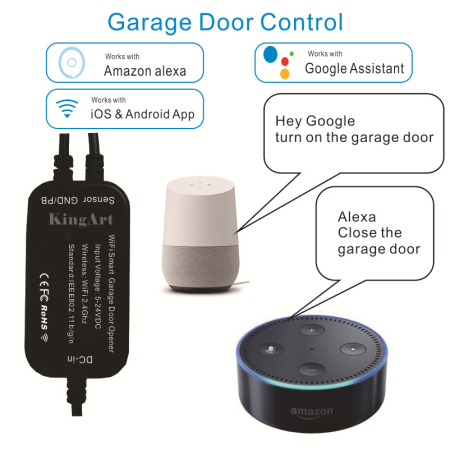 Kit Comutator Controler Usa Garaj WIFI prin Aplicatia TUYA, Sincronizare cu ALEXA si Google Home, Aida HER [2]