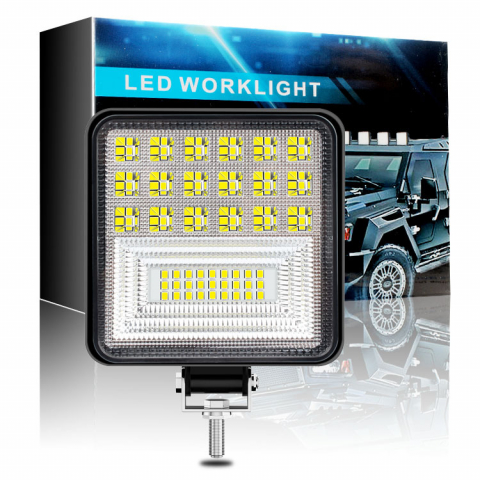 Auto - Proiector Auto 126W, 6000K, Off-Road, ATV, Camion, Utilaj, 12V-30V, Waterproof