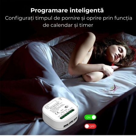 set întrerupător dublu cinetic fără fir cu 2 controllere smart Wi-Fi pentru controlul luminilor și aparatelor prin aplicație mobilă [2]