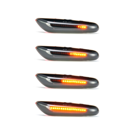Semnalizari dinamice LED - Set Semnalizare Dinamica Aripa LED BMW X1, X3, X5, E46, E90/E91, E36, E92/E93