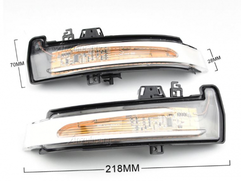Set Semnalizare Dinamica LED Oglinda Exterioara MERCEDES BENZ W176, W204, W212, W246, W218, W221, C117, X156, X204, ALB [1]