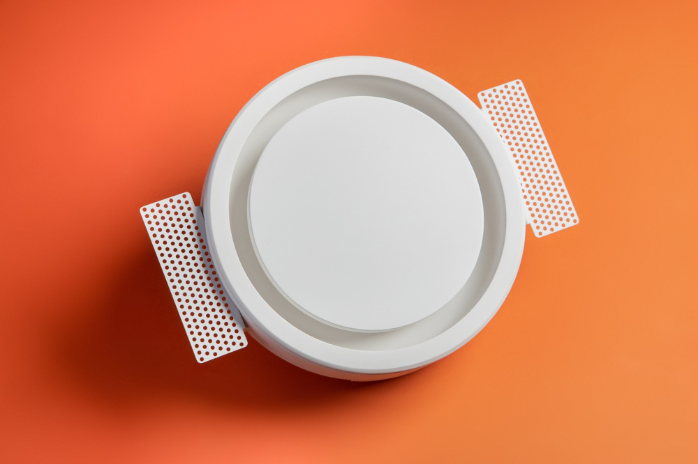 Anemostat circular  ERGOVENT RONDO-160 pentru introducerea și evacuarea aerului, gips, alb [2]