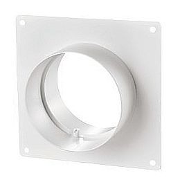 Conector cu flansa perete tub circular - Blauberg - PlastiVent - Diametru 125mm [1]