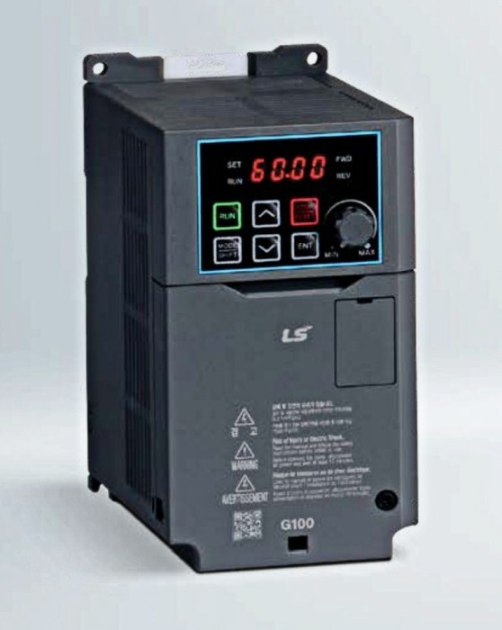 Convertizor de frecventa - G100, 3x380-480Vac, 7.5kW - 16A HD, 11kW - 23A ND, IP20, LED Keypad, Built-in DB, EMC filter C3 - LG LV0075G100-4EOFN [1]