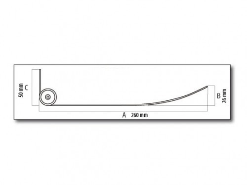 Deflector flux aer conditionat - TECNOSYSTEMI - 12000040 - 850mm - aparate 9.000 - 12.000 btu/h [2]