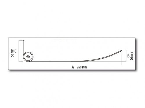 Deflector flux aer conditionat - TECNOSYSTEMI - 12000041 - 1050mm - aparate 18.000 - 24.000 btu/h [2]