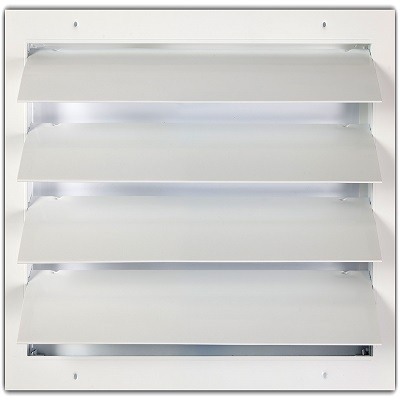 Grila gravitationala , cu plasa de protectie - ARIATECH EGG  - 200x600 mm - RAL9016 [1]