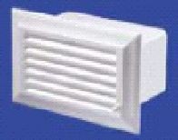 Grila refulare - aspiratie pentru tubulatura rectangulara - Blauberg - PlastiVent - 60mm x 204mm/flansa/clapeta/ABS [1]