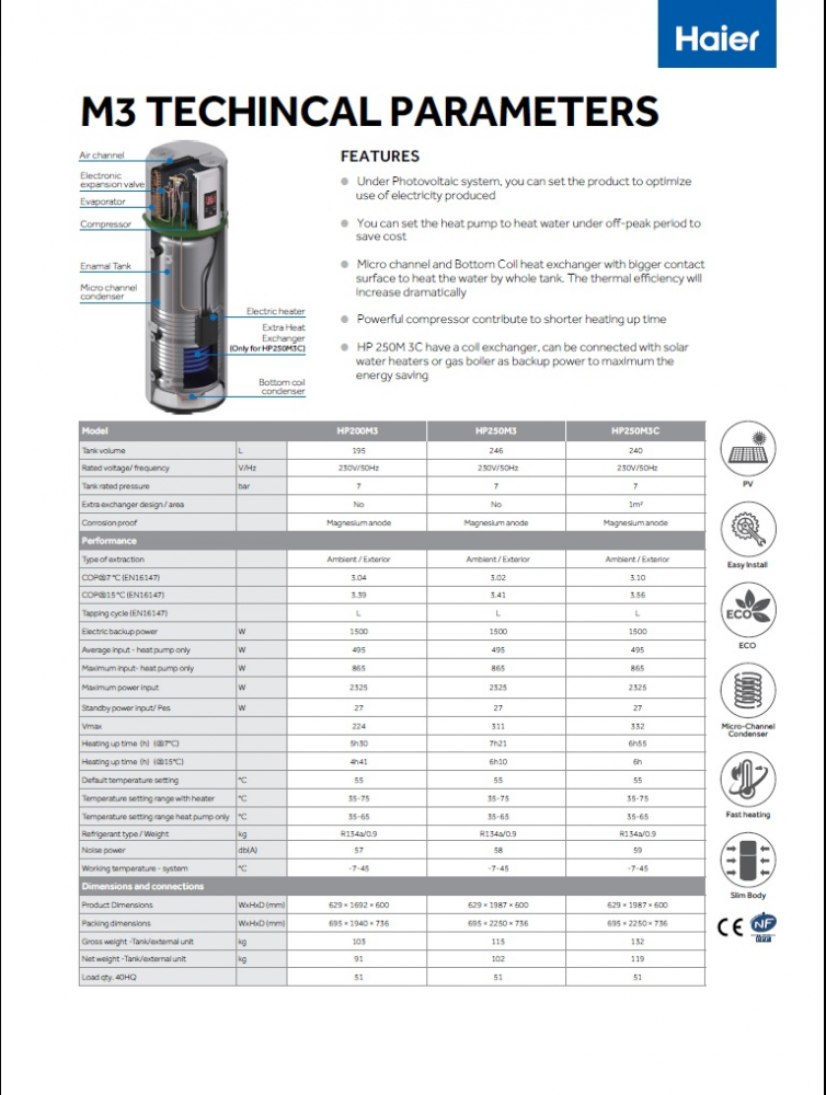 Pompa de caldura ACM HAIER HP250M3 250L [4]