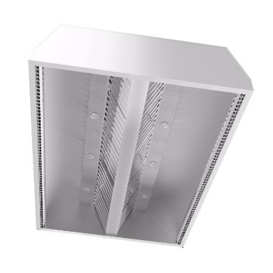 Hota centrala tip insula cu inductie aer proaspat sistem AFC - BIOKAN - Inox - filtru grasime labirint, fara motor, dimensiune (LxlxHmm) - 3500x1800x580 [1]