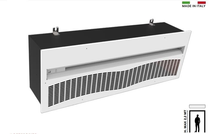 Perdea de aer incastrabila - TECNOSYSTEMI - ARIA 2 ELEGANCE TR - 12450014R2 - 1.1 m - 3800 W [1]