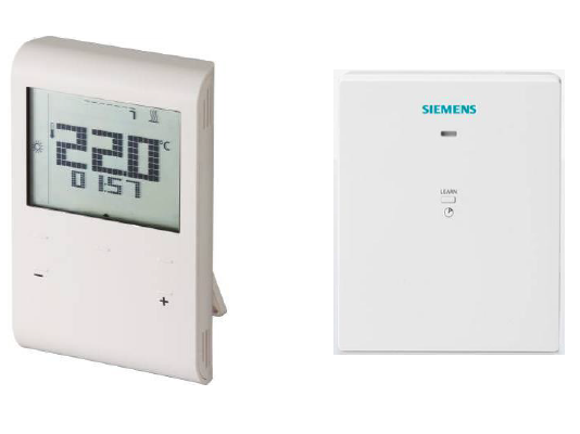 RDE100.1RFS - SIEMENS - Cronotermostat de camera - Wireless - Electronic cu afisaj - Incalzire - Programator 7 zile - S55770-T282 [1]