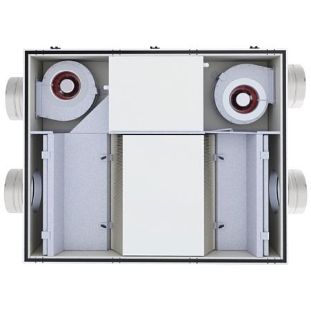 Recuperator de caldura montaj vertical / orizontal - DUPLEX - EC5 170 - controller automat CPA - 175 mc/h [3]