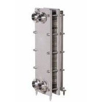Schimbator de caldura in placi cu garnitura - industrie alimentara - TECHNO SYSTEM - TSC 1411 - Racorduri - DN50 / DN65 - inaltime: 916mm [1]