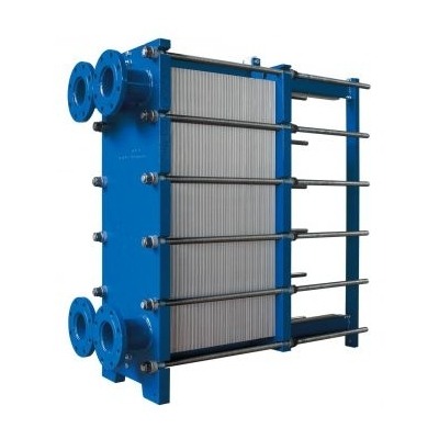 Schimbator de caldura in placi plane cu tubulator si garnitura - TECHNO SYSTEM - TS 4201 - Racorduri - DN150 - inaltime: 1636mm [1]