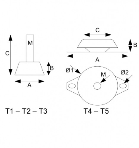 Suport antivibrant - TECNOSYSTEMI - 11100078 - T5 [2]
