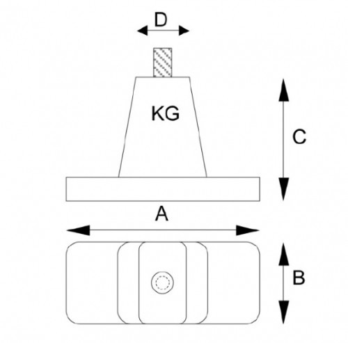 Suport antivibrant - TECNOSYSTEMI - 11105040 - Tekno 100 [2]