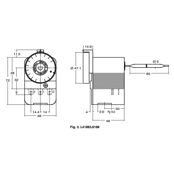 Termostat de imersie directa - Honeywell - L4188A2015 [2]