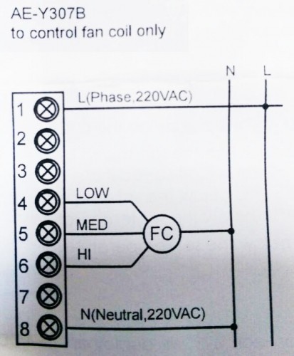 Termostat ventiloconvector digital - LCD - ARIATECH - AEY 307 - sistem 2 si 4 tevi [2]