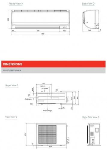 Unitate interna de Perete - Mitsubishi Electric - PKA-RP50HAL [2]