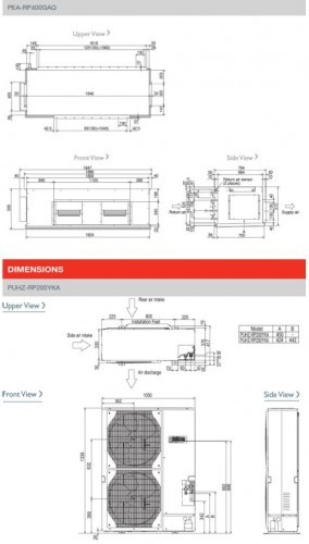 Unitate interna DUCT - Mitsubishi Electric - PEA-RP400GAQ [2]