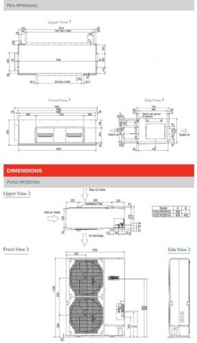 Unitate interna DUCT - Mitsubishi Electric - PEA-RP500GAQ [2]