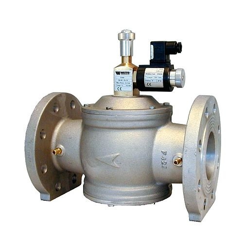 Ventil electromagnetic de gaz(aluminiu) - rearmare manuala - Watts Industries - EV 150 - 0.5 bar, Putere Abs 45W [1]