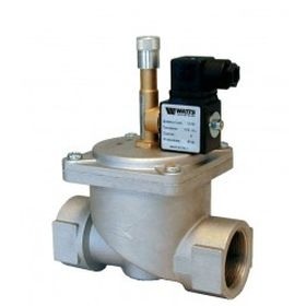 Ventil electromagnetic din aluminiu - rearmare manuala - Watts Industries - MSV 100 - 1 normal deschis, 0.5 bar [1]