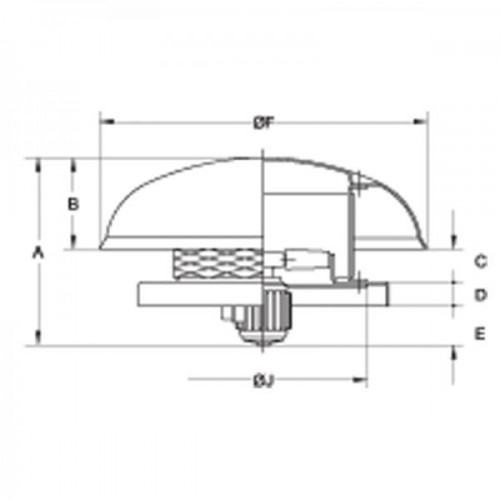 Ventilator axial de acoperis - refulare orizontala - Sodeca - HT-56-6M - 1006372 - 6600 mc/h [2]