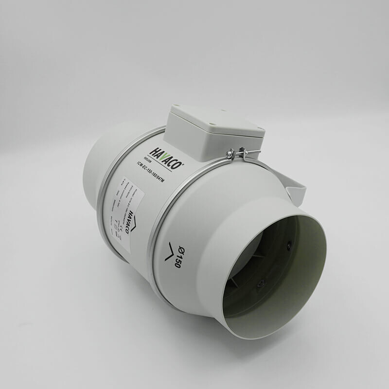 Ventilator axial  in-line circular de tubulatura - Havaco ICM-EC-315 - 2206 mc/h [1]