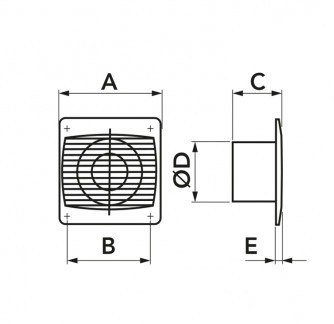Ventilator Baie Axial - Tecnosystemi  - 11104010 - OPEN TH D.150 - 292 mc/h [2]