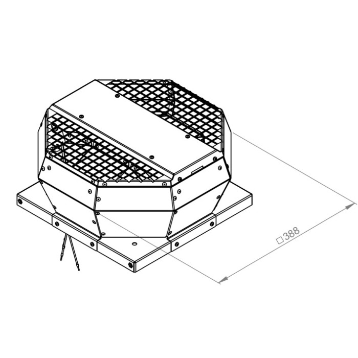 Ventilator de acoperis - refulare verticala - RUCK - DVA 190 E4 30 - 130537 - 280 mc/h - 230V/50Hz [1]