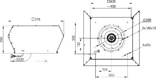 Ventilator de acoperis - refulare verticala - RUCK - DVA 315 E4 30 - 131846 - 1600 mc/h - 230V/50Hz [2]