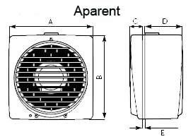 Ventilator de fereastra - Vortice - Vario 150/6 AR - 235 mc/h [4]