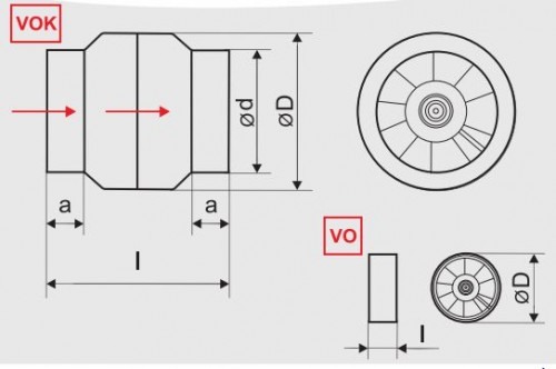 Ventilator in-line circular de tubulatura - MMotors - VO 120 Ht - 2396 - 150 mc/h [4]