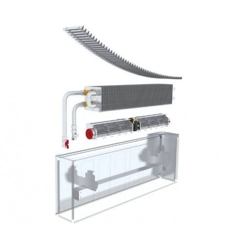 Ventiloconvector de perete pentru incalzire cu convectie fortata - Stilltech - VCVV-1000-142-330-2-2 [1]