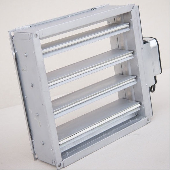 Voleti desfumare cu electromagnet 24V + grila protectie - SD-EI120S-E24-2V 700x650 mm [1]