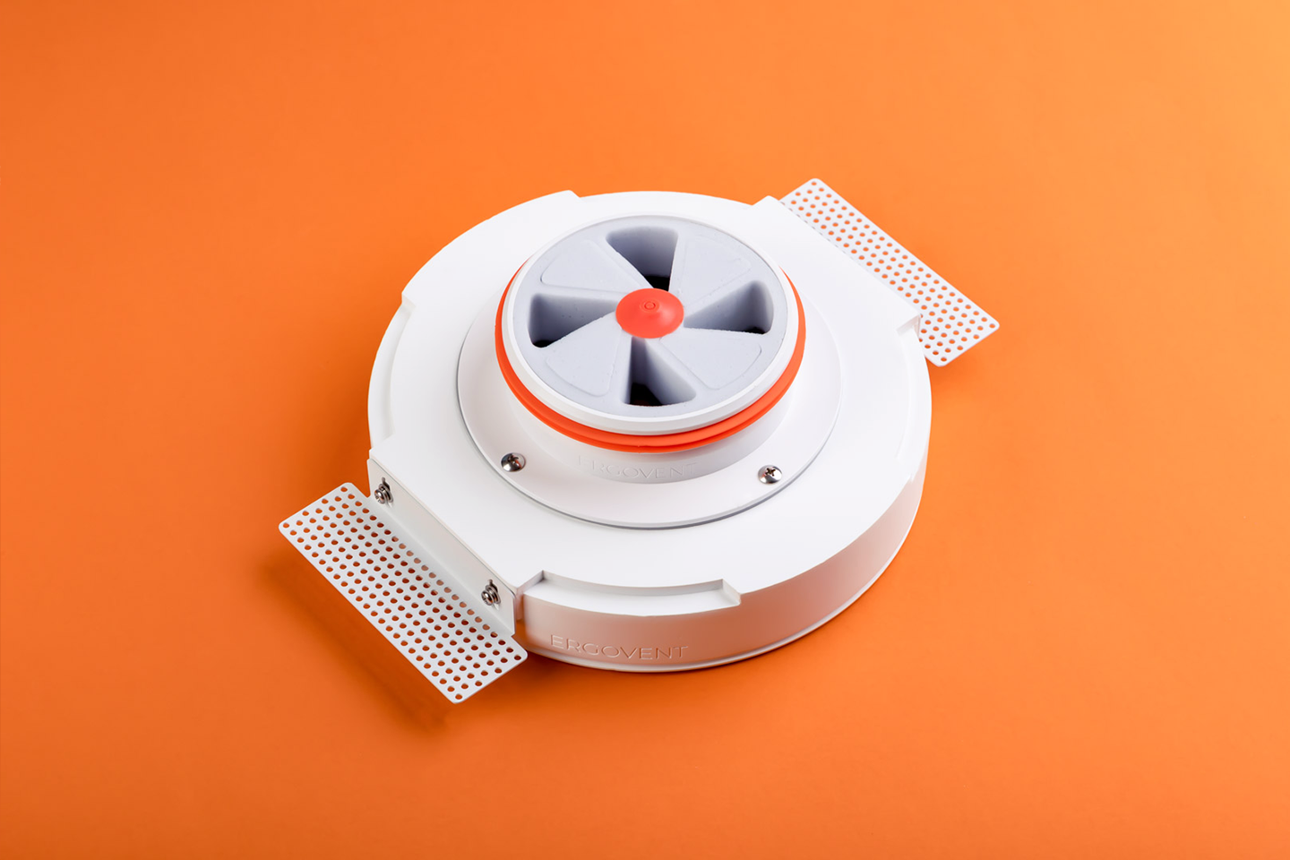 Anemostat circular  ERGOVENT RONDO-125 pentru introducerea și evacuarea aerului, gips, alb [2]