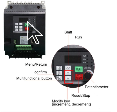 Convertizor frecventa Ariatech seria 9600-3T-380V , 7.5 kW , 16 A [3]