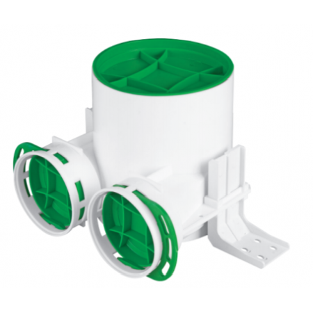 Recuperatoare De Caldura | Accesorii - Cutie plenum Awenta VPB125-2 racorduri D-125-2x75 mm