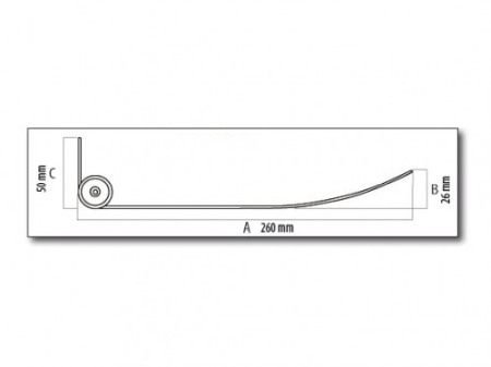 Deflector flux aer conditionat - TECNOSYSTEMI - 12000041 - 1050mm - aparate 18.000 - 24.000 btu/h [1]