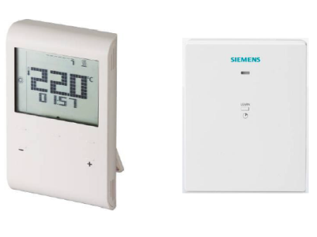 Termostate de Ambianta | Cronotermostate - RDE100.1RFS - SIEMENS - Cronotermostat de camera - Wireless - Electronic cu afisaj - Incalzire - Programator 7 zile - S55770-T282