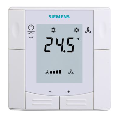 Termostate Ventiloconvectoare - RDF600 - SIEMENS - Termostat de camera cu afisaj - Ventiloconvector - AC 230 V - pentru sistem 2/4 tevi - S55770-T291