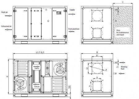 Recuperator de caldura Rotativ - Tangra - EVB-ROT 62 - 6 000 mc/h [3]