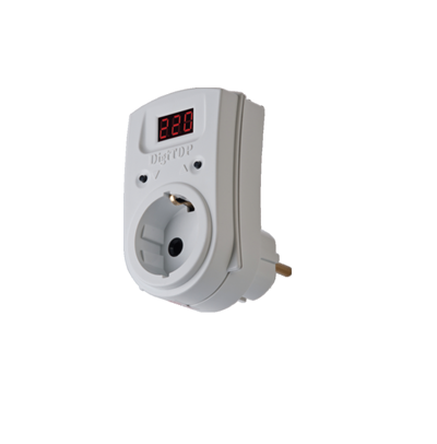 AUTOMATIZARI - Releu protectie tensiune 220V cu priza - VP-16AN