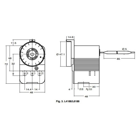 Termostat de imersie directa - Honeywell - L4188A2015 [1]