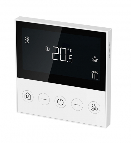 Termostate Ventiloconvectoare - Termostat ventiloconvector - 2 - 4 tevi   cu afisaj LCD - incastrabil - 230V -  Siemens RDQ411MB + ModBus