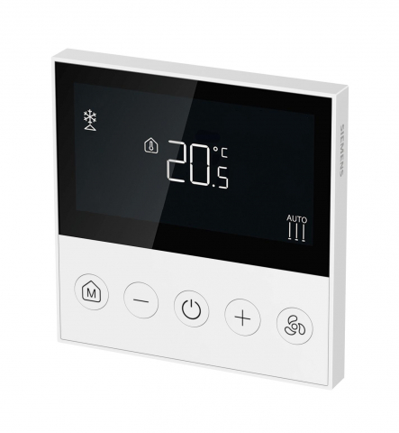 Termostate Ventiloconvectoare - Termostat ventiloconvector - 2-4 tevi   cu afisaj LCD - incastrabil - 230V -  Siemens RDQ410